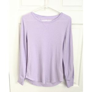 GAP long sleeve waffle knit tee